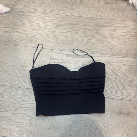 Zara Strapless Crop Top S - Picture 6 of 10
